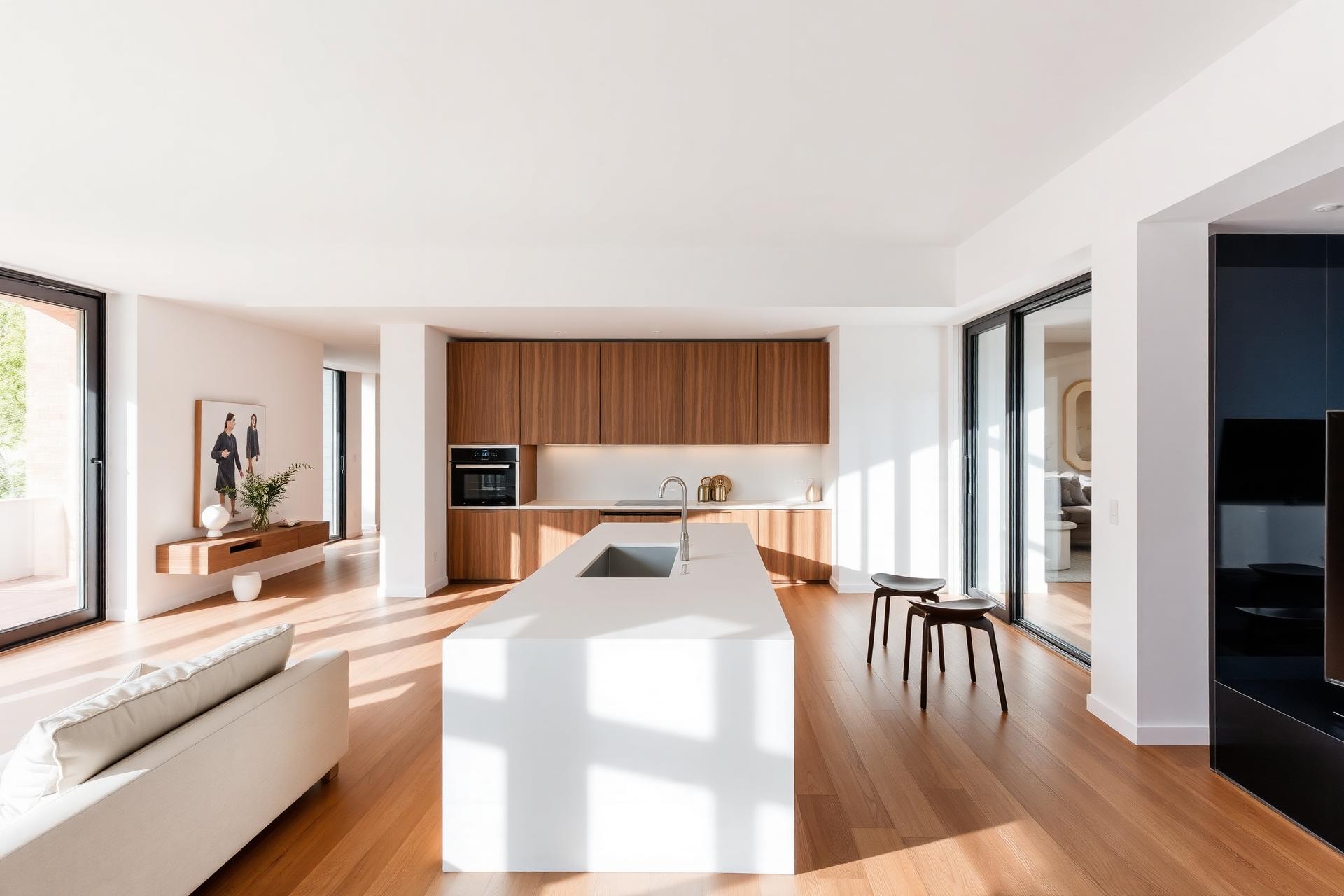 Reforma integral moderna en apartamento de Barcelona